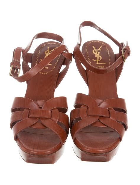 ysl tribute sandals sizing|saint laurent tribute platform sandals.